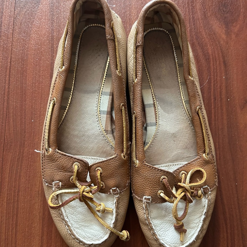 Sperry Women's Top-Sider Starfish Brown and Tan Loafers - Picture 2 of 5